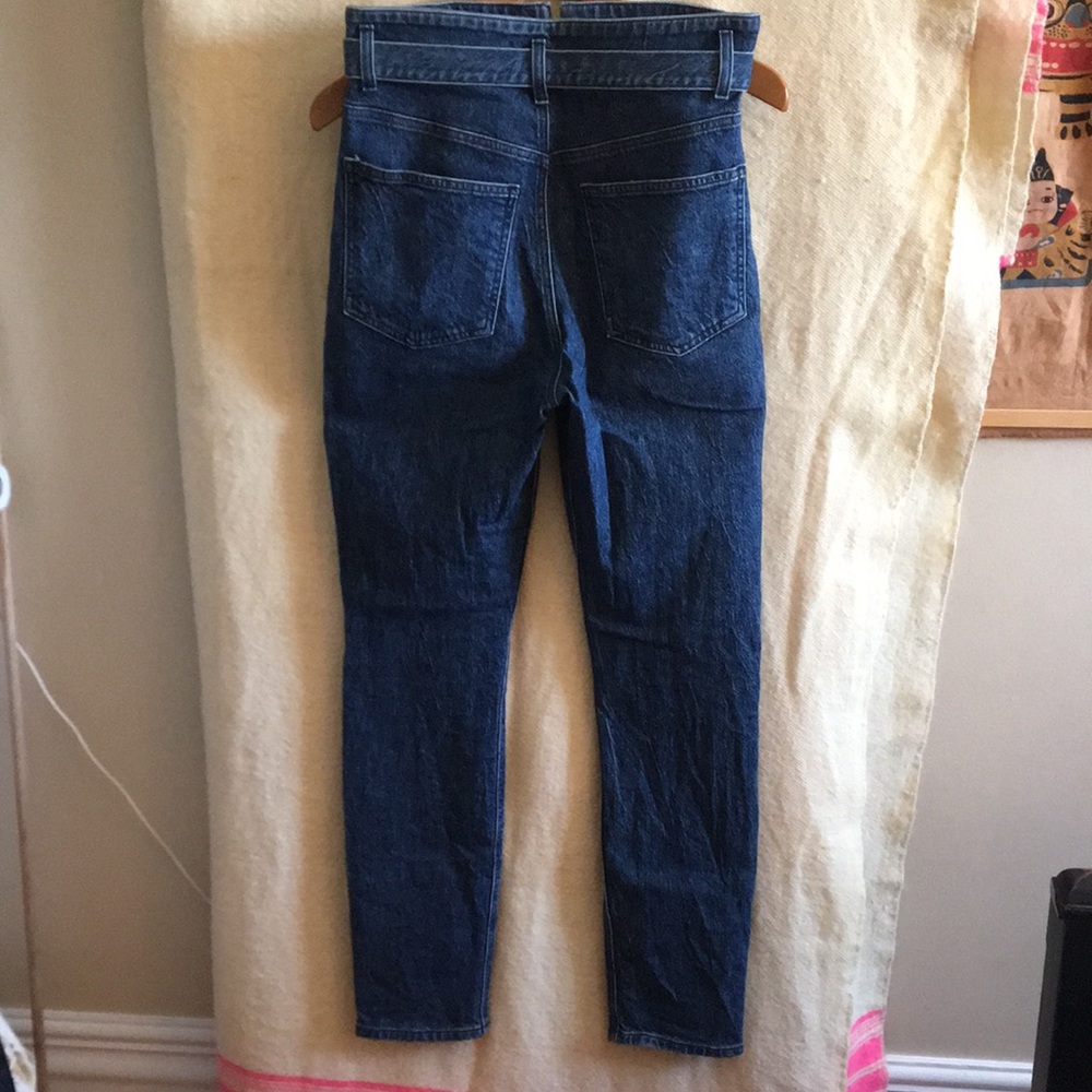 Reformation Kayo High Rise Belted Skinny Jeans Women's Size 30 Wash Newport - Picture 4 of 9